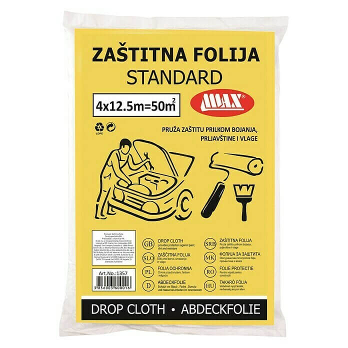 W Zaštitna folija standardna 4m x 5m (20m2)  4my